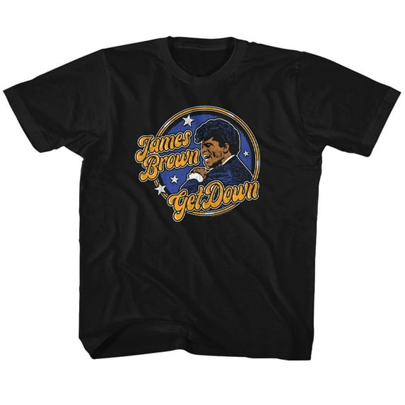 James Brown Get Down Circle Black Toddler T-Shirt