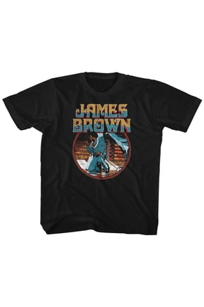 James Brown Kneel Circle Black Youth T-Shirt