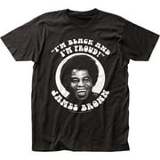 James Brown Men's Black and Proud Slim Fit T-Shirt Black Large