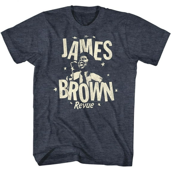 James Brown Monochrome Revue Navy Heather T-Shirt