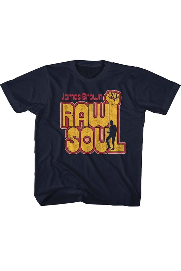 James Brown Raw Soul Navy Toddler T-Shirt