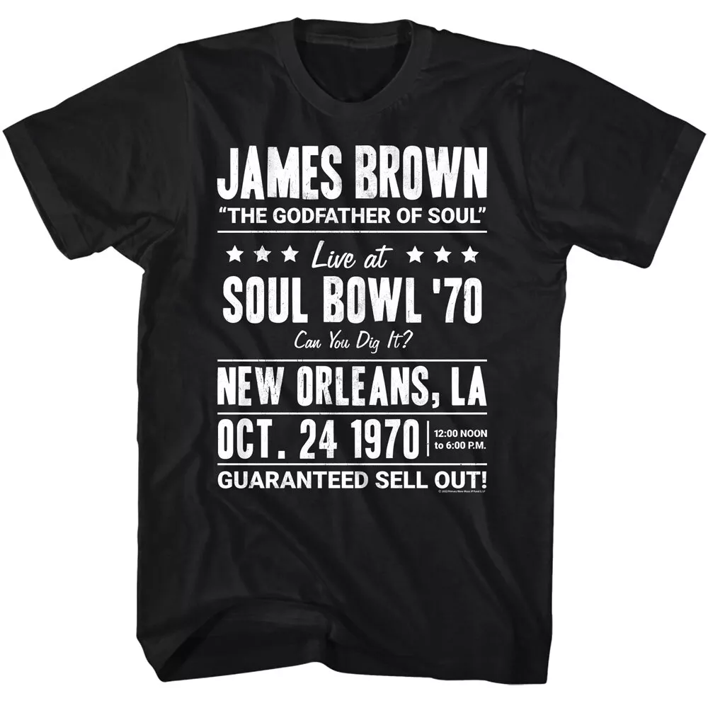 James Brown Soul Bowl New Orleans 70 Men's T Shirt