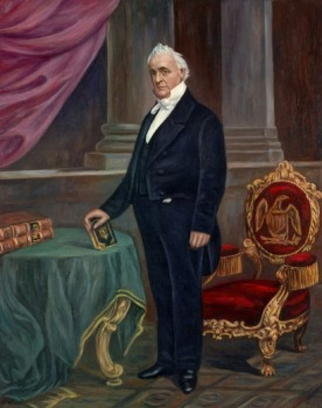 James Buchanan 15th President of the United States Alonzo Chappell (1828-1887 American) Canvas Art - Alonzo Chappell (18 x 24)