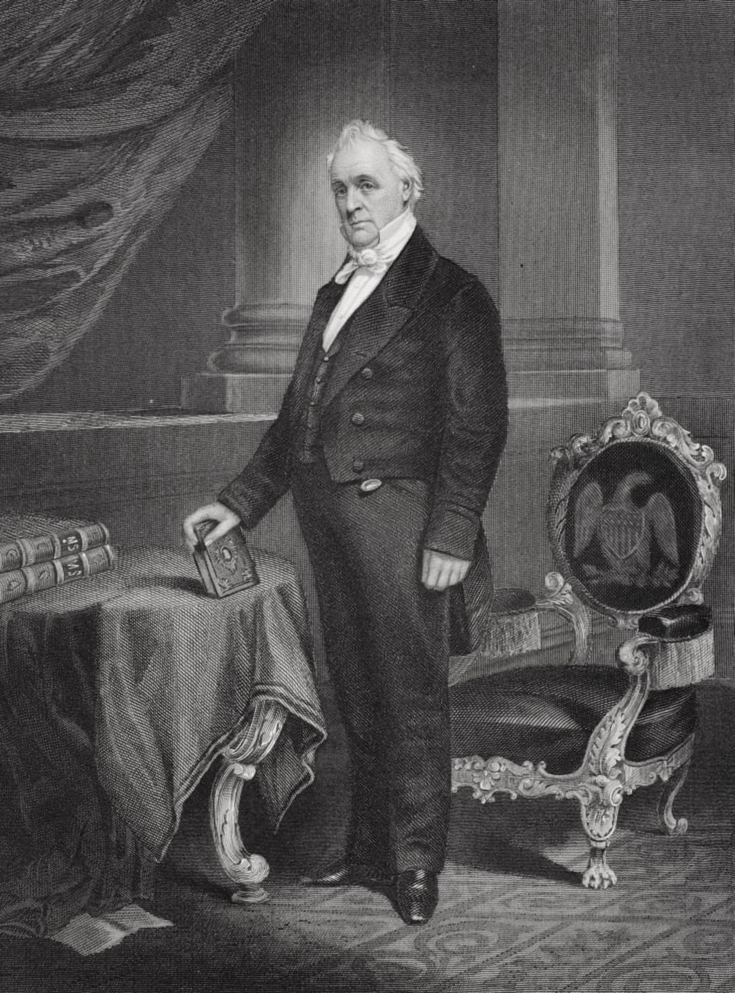 James Buchanan 1791 To 1868 15Th President Of The United States 1857 To 1861 From Painting By Alonzo Chappel Canvas Art - Ken Welsh Design Pics (12 x 17)