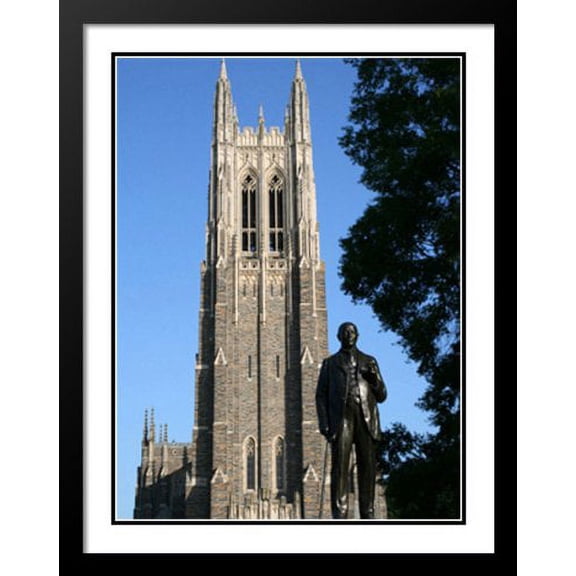 James Buchanan Duke Statue, Duke Chapel 20x23 Framed and Double Matted Photo