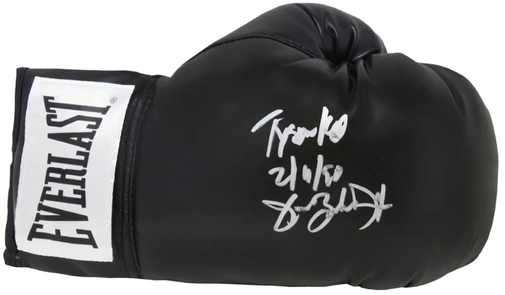 James Buster Douglas Signed Everlast Black Boxing Glove w/Tyson KO 2-11-90