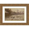 thumbnail image 1 of James Charles 2x Matted 24x18 Gold Ornate Framed Art Print 'Winter', 1 of 2