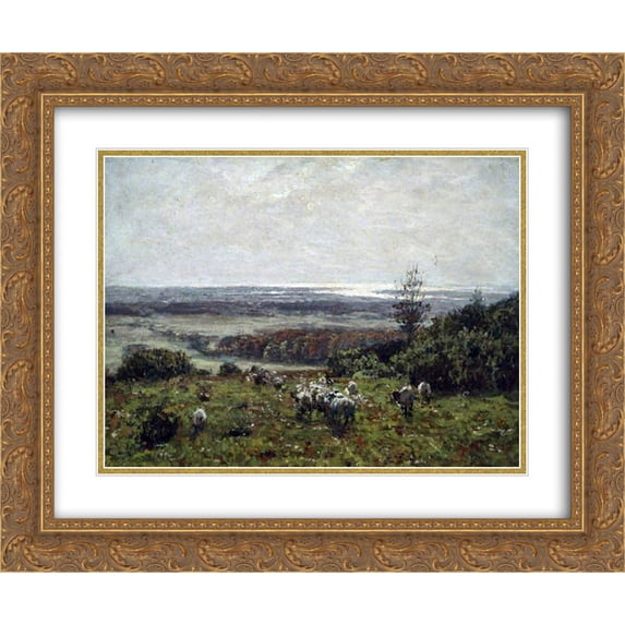 James Charles 2x Matted 24x20 Gold Ornate Framed Art Print 'Landscape'