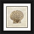 thumbnail image 1 of James, Christopher 20x20 Black Ornate Wood Framed with Double Matting Museum Art Print Titled - Scallop Shell Pages, 1 of 4