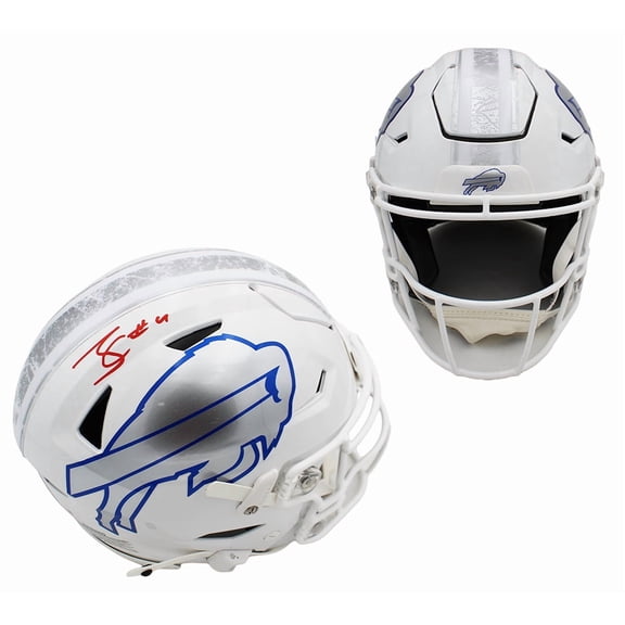 James Cook Autographed/Signed Buffalo Speed Flex Rivalries Football Helmet