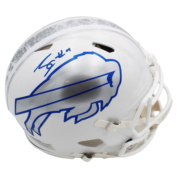 James Cook Autographed/Signed Buffalo Speed Pro Rivalries Football Helmet