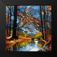 thumbnail image 1 of James, David 12x12 Black Modern Framed Museum Art Print Titled - Autumn Stream, 1 of 4