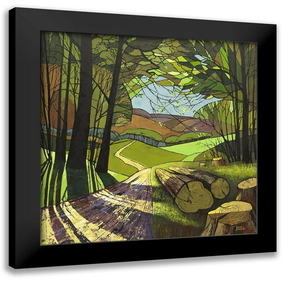 James, David 12x12 Black Modern Framed Museum Art Print Titled - Spring Sunshine