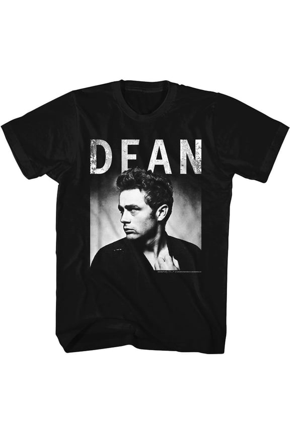 James Dean Bw Wall Black Adult T-Shirt 2Xl