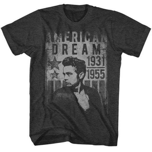 James Dean Dream Black Heather Adult T-Shirt 4Xl