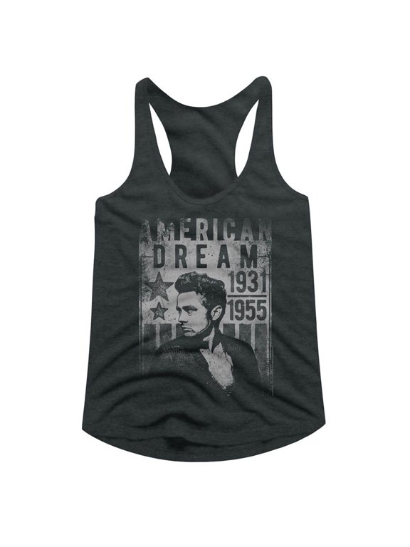 James Dean Dream Dark Gray Women's Racerback Tank Top