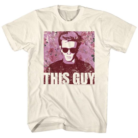 James Dean Flowery Dean Natural Adult T-Shirt 4Xl