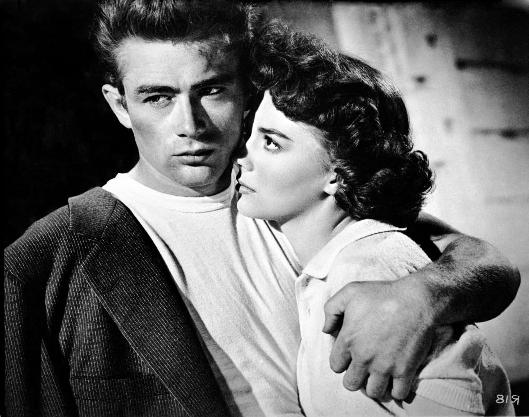James Dean Hugged the Woman to His Chest Tight in Black Linen Suit and ...