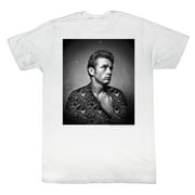 James Dean Icons Flower Print Adult Short Sleeve T Shirt