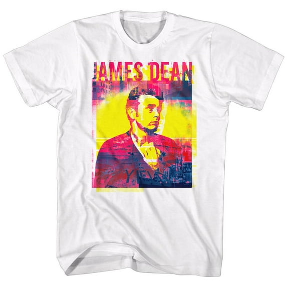 James Dean Pink Blue White Adult T-Shirt