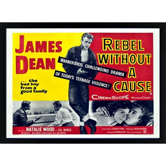 James Dean Rebel Without a Cause Poster Framed