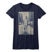 James Dean Vintage Dean Navy Junior Women's T-Shirt