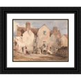 thumbnail image 1 of James Duffield Harding 14x12 Black Ornate Wood Framed Double Matted Museum Art Print Titled: Fishermen's Houses at Sculcoats Near Hull, Yorkshire (1827), 1 of 5