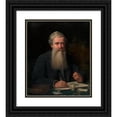thumbnail image 1 of James Edward Barclay 12x14 Black Ornate Wood Framed Double Matted Museum Art Print Titled: Portrait of Elliot Coues (1898), 1 of 5