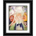 thumbnail image 1 of James Ensor 2x Matted 20x24 Black Ornate Framed Art Print 'Me and My Circle', 1 of 2