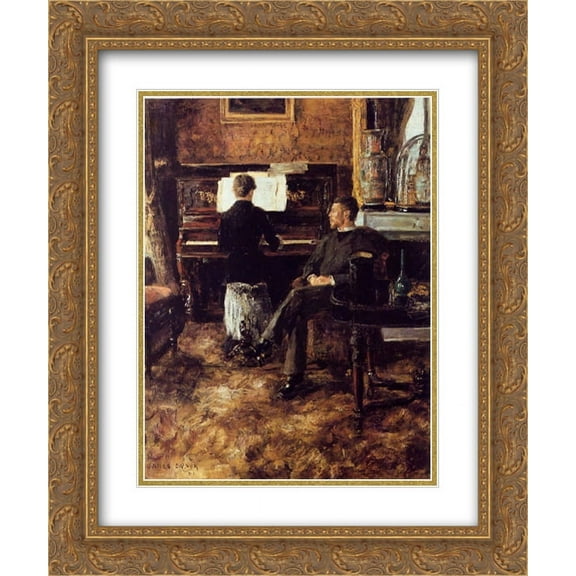 James Ensor 2x Matted 20x24 Gold Ornate Framed Art Print 'Russian Music'