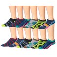 thumbnail image 1 of James Fiallo Men's 12-Pairs Performance Low Cut Athletic Sport Socks 2903c-122903c-12, 1 of 1