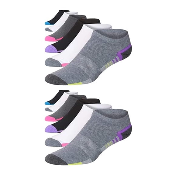 James Fiallo Men's 12-Pairs Performance Low Cut Athletic Sport Socks 2909-12