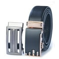 thumbnail image 1 of James Fiallo Men's 2-Pack Automatic Buckle Ratchet Leather Dress Belt, BK06-49, 1 of 1
