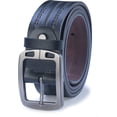 thumbnail image 1 of James Fiallo Men's Textured Patterned Genuine Leather Jean Belt, PIN01-49, 1 of 3