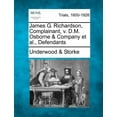 thumbnail image 1 of James G. Richardson, Complainant, v. D.M. Osborne & Company et al., Defendants (Paperback), 1 of 1