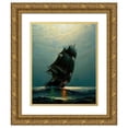 thumbnail image 1 of James Gale Tyler 20x24 Gold Ornate Framed and Double Matted Museum Art Print Titled - Ship in the Night, 1 of 4