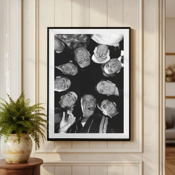 James Gandolfini Family Circle Print, Sopranos Photography Poster, Unframed Paper Poster 8x10in
