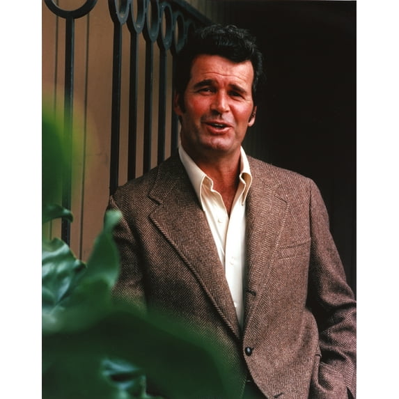 James Garner Portrait in Grey Corduroy Blazer with Right Hand on the Pocket Photo Print (24 x 30)