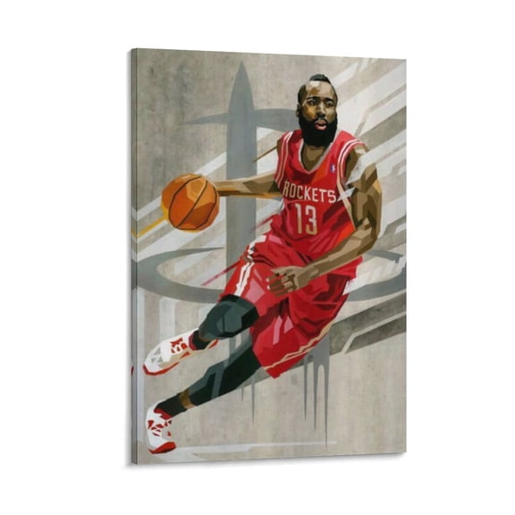 James Harden Basketball Player Poster (43) Posters Art Print Wall Photo Paint Poster Hanging Picture Family Bedroom Decor Gift 24x36inch(60x90cm)