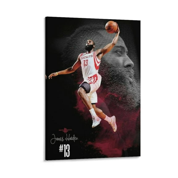 James Harden Basketball Player Poster (67) Picture Print Canvas Poster Wall Paint Art Posters Decor Modern Home Artworks Gift 12x18inch(30x45cm)
