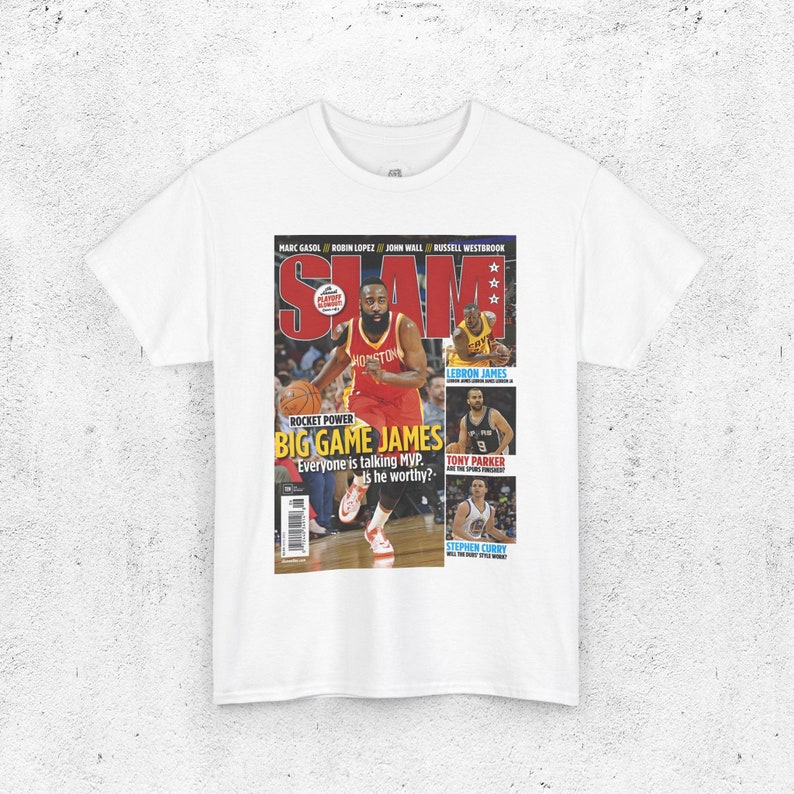 James Harden Shirt, Houston Rockets Magazine Cover TShirt, UNISEX 1972