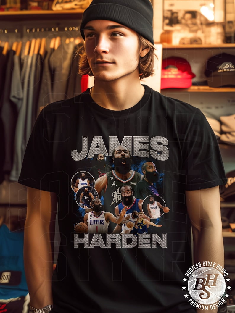 James Harden Shirt for Los Angeles Basketball Fan Vintage Bootleg Style Rap T Shirt Classic 90s Graphic Tee Gift for Men Women The unisex soft style t shirt 100 cotton. Walmart