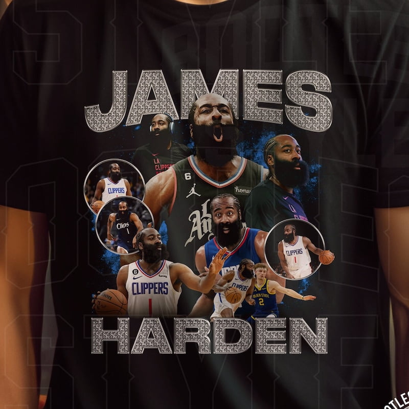 James Harden Shirt for Los Angeles Basketball Fan Vintage Bootleg Style ...