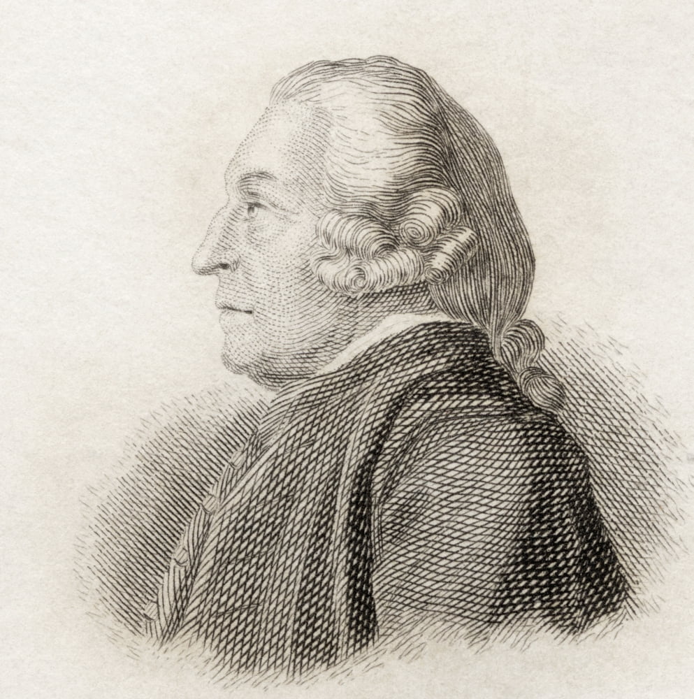 James Harris 1709 To 1780 English Politician And Grammarian From Crabbs Historical Dictionary Published 1825 Canvas Art - Ken Welsh  Design Pics (24 x 24)