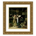 thumbnail image 1 of James Henry Beard 15x17 Gold Ornate Wood Frame and Double Matted Museum Art Print Titled - The Long Bill (1840), 1 of 4