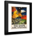 thumbnail image 1 of James Henry Daugherty 11x14 Black Modern Framed Museum Art Print Titled - The Ships Are Coming (1917), 1 of 5