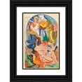 thumbnail image 1 of James Henry Daugherty 11x14 Black Ornate Wood Framed Double Matted Museum Art Print Titled: Study for Mural&nbsp;Decoration (1918-20), 1 of 5
