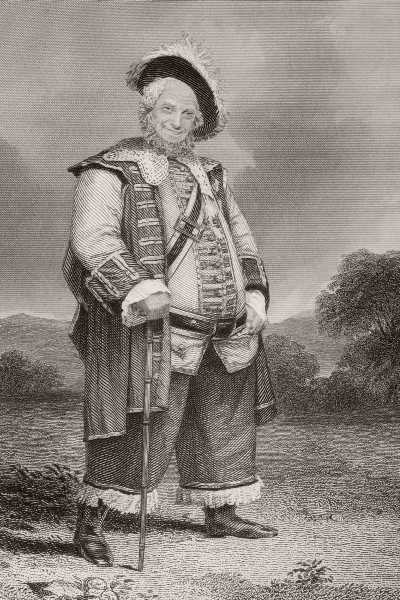 James Henry Hackett1800 To 1871 American Actor In Costume As Falstaff In The Play Henry Iv By William Shakespeare From A Nineteenth Century Engraving Canvas Art - Ken Welsh Design Pics (24 x 36)