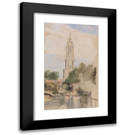 James Holland 10x14 Black Modern Framed Museum Art Print Titled - Delft (1845)