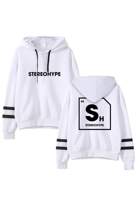 James Hype Stereohype Pocketless Parallel Bars Sleeve Sweatshirt Man/Woman Hip Hop Hoodies